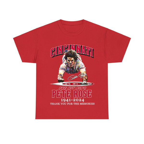 Reds The Hit King Pete Rose 1941-2024 Thank You For The Memories Shirt