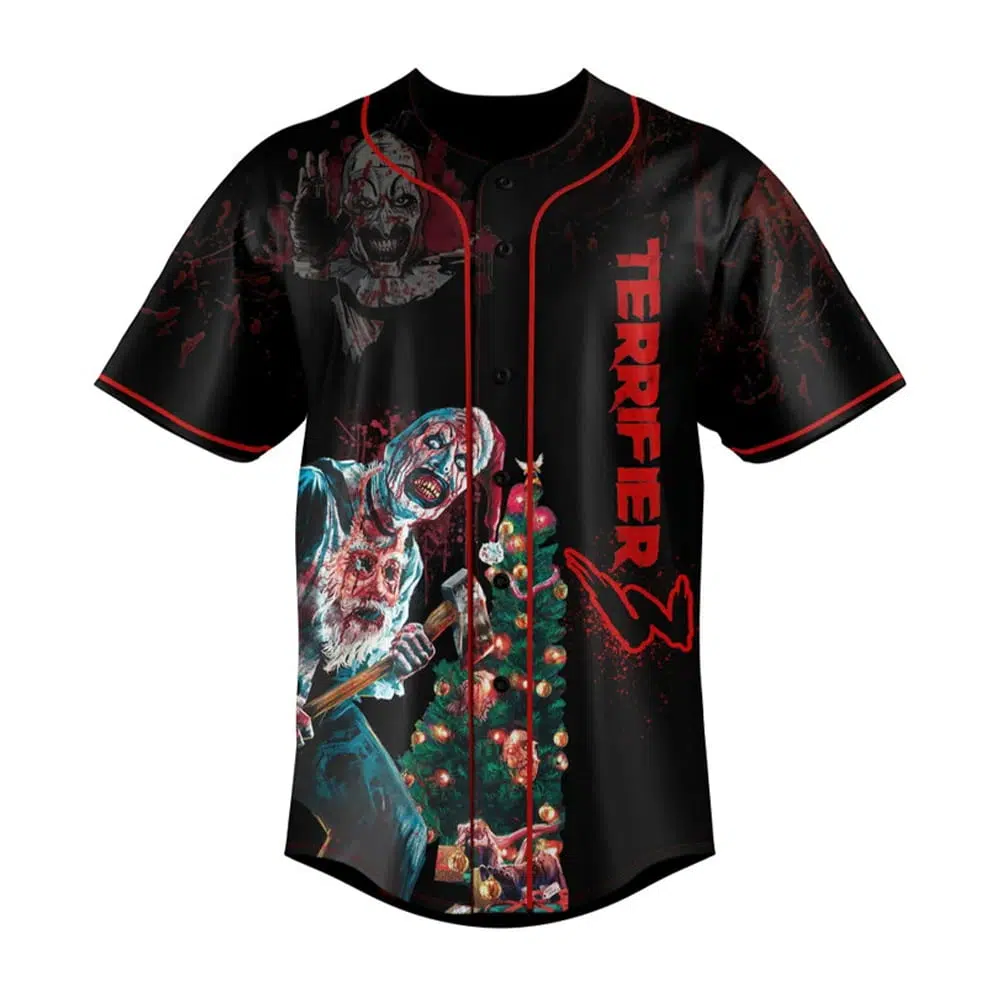 Terrifier 3 You Never Forget Your First Kill Baseball Jersey 2 Terrifier 3 You Never Forget Your First Kill Baseball Jersey 2