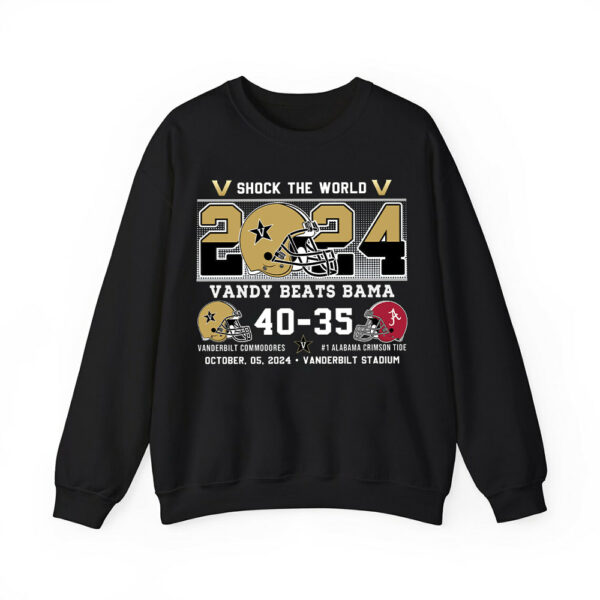 Vanderbilt Beats Alabama Shock The World Shirt 2