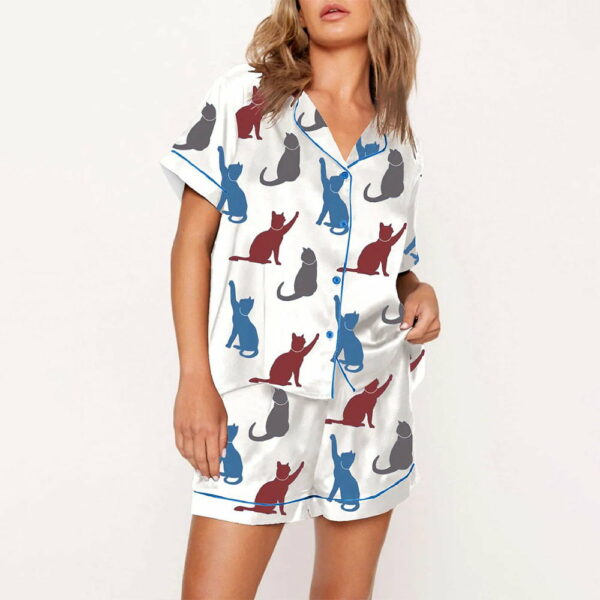 Women's Kamala Cat Print Pajama Set