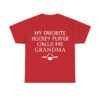 Womens My Favourite Hockey Player Calls Me Grandma Printed Casual Sweatshirt 1