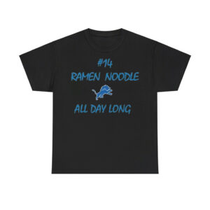 #14 Ramen Noodle All Day Long Lions Shirt