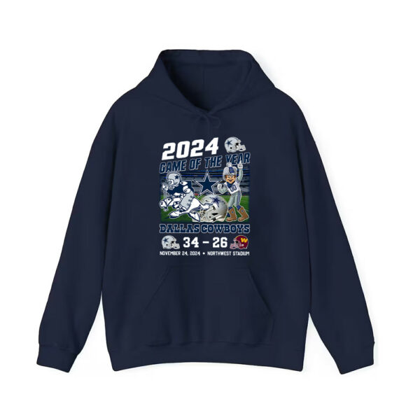 2024 Game Of The Year Cowboys 34 26 Commanders Shirt 3