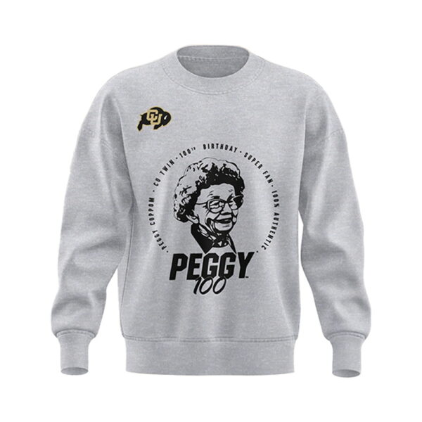 Buffaloes 2024 Happy 100th Birthday Miss Peggy Sweatshirt 2