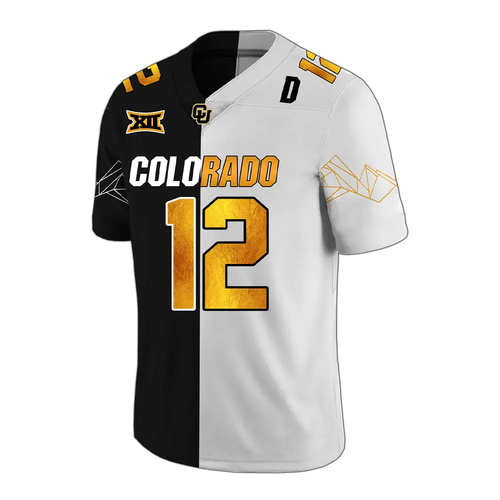 Buffaloes 2024 Travis Hunter Black x White Jersey 2 Buffaloes 2024 Travis Hunter Black x White Jersey