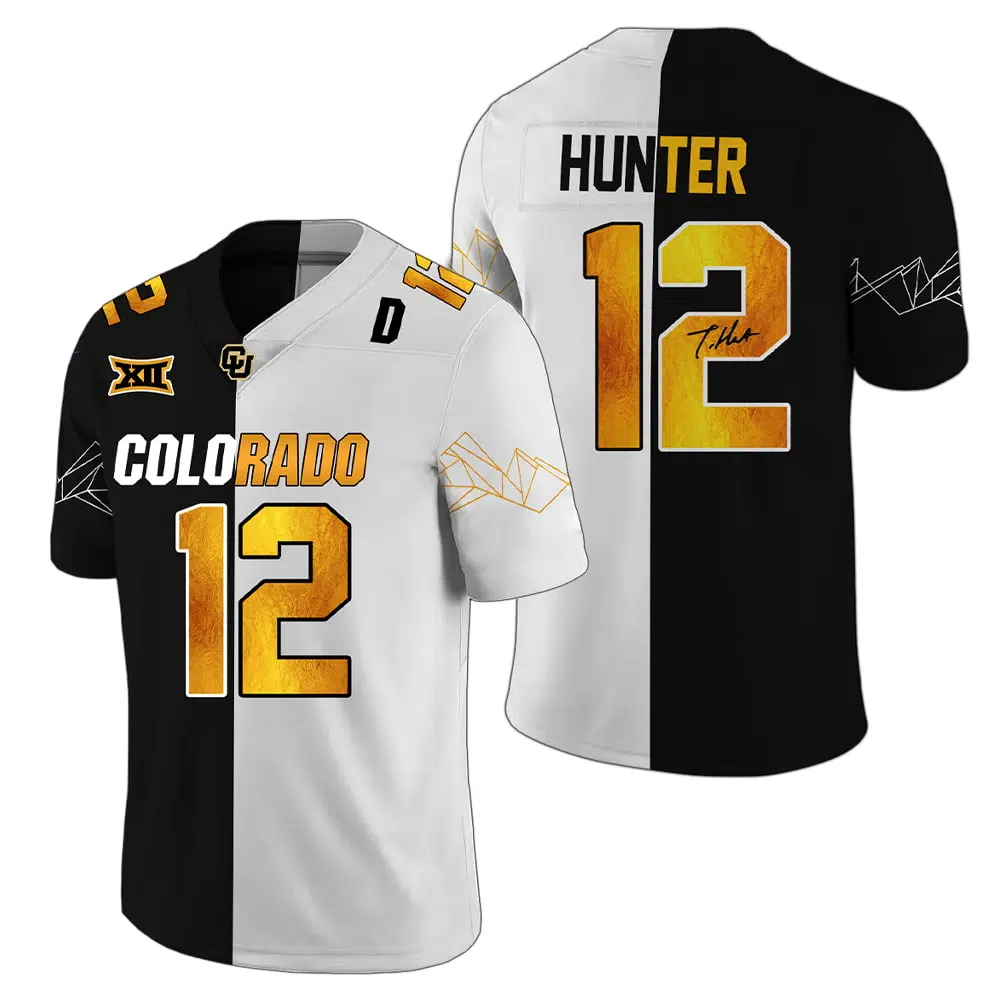 Buffaloes 2024 Travis Hunter Black x White Jersey Buffaloes 2024 Travis Hunter Black x White Jersey