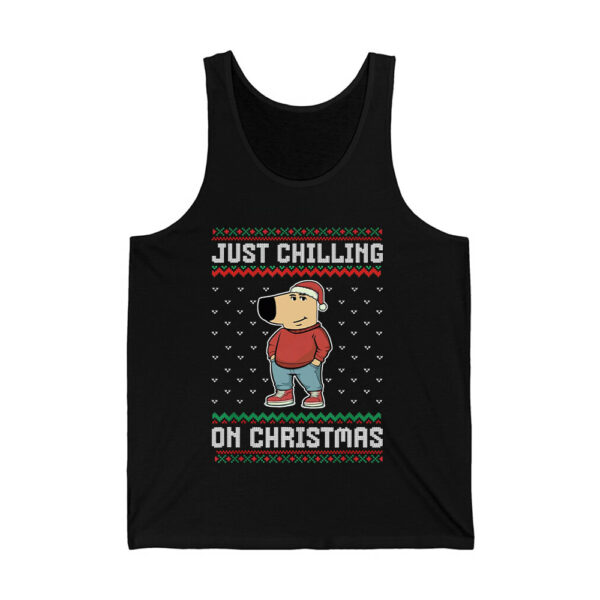 Chill Guy Meme Just Chilling On Christmas Sweatshirt 4