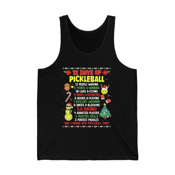 Christmas 12 Days Of Pickleball Shirt 4