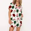 Christmas Pickleball Satin Pajama Set 6 Christmas Pickleball Satin Pajama Set