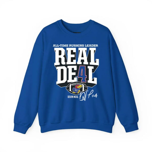 Devin Neal Jayhawks All Time Rushing Leader Real Deal Shirt