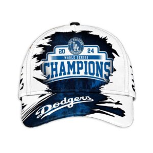 Dodgers World Series Champions 2024 3D Cap