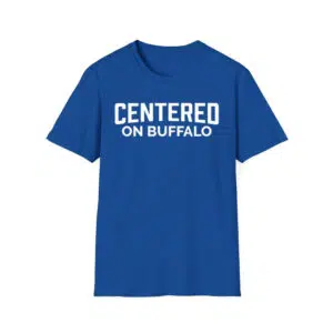 Eric Wood Centered On Buffalo Shirt