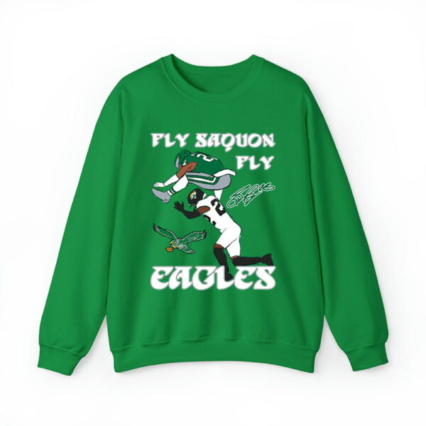 Fly Saquon Fly Eagles Saquon Barkley The Reverse Hurdle Jarrian Jones Shirt 2