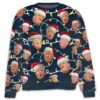 Funny Trump Face 2024 Ugly Sweater 3