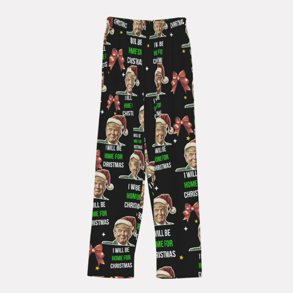 Ill Be Home For Christmas Coquette Bow Trump Pajamas 4