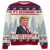 Its Beginning To Look A Lot Like I Told You So Trump 2024 Ugly Sweater 3