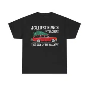 Jolliest Bunch Of Teachers This Side Of The Hallway Xmas Shirt