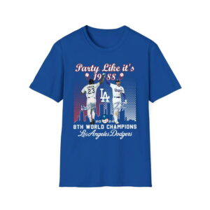 Kirk Gibson Freddie Freeman Party Like It's 1988 8th World Champions Dodgers Shirt