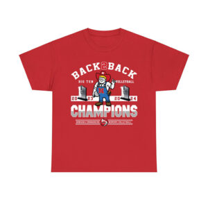 Lady Huskers Back To Back Big Ten Volleyball 2024 Champions Shirt