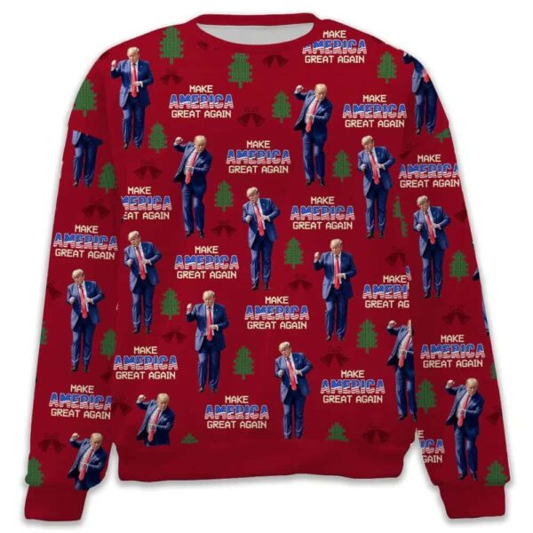 Make America Great Again Funny Trump Dancing Ugly Sweater 2