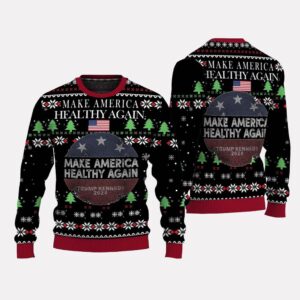 Make America Healthy Again Trump Kennedy 2024 Christmas Ugly Sweater