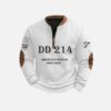 Mens DD214 Americas Official Man Card Printed Sweatshirt 2