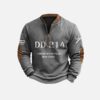 Mens DD214 Americas Official Man Card Printed Sweatshirt 3