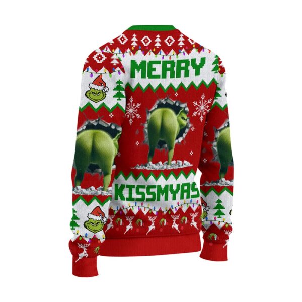 Merry Kiss My Ass Grnch Ugly Christmas Sweater 3