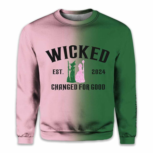 Movie Inspired Witch And Princess Contrast Gradient Sweatshirt 2