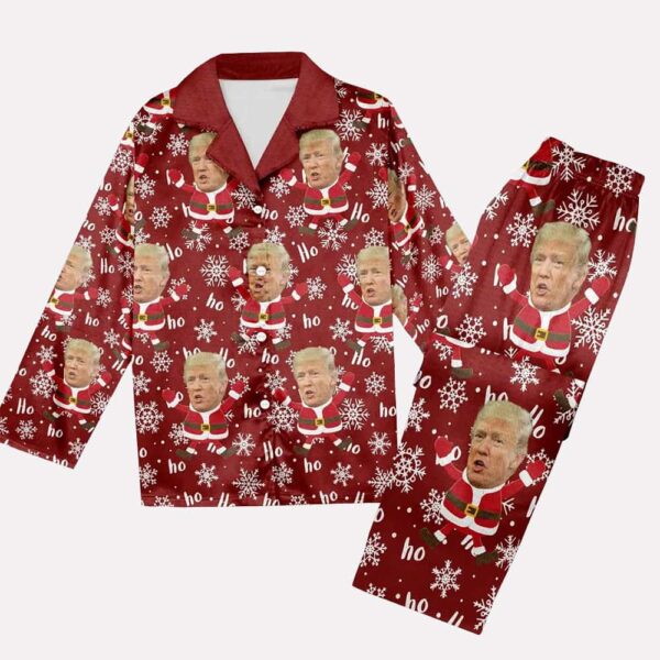 Santa Trump 2024 Funny Christmas Pajamas