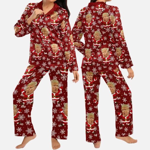 Santa Trump 2024 Funny Christmas Pajamas 2