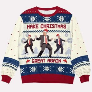 Trump Dance Make Christmas Great Again Ugly Sweater