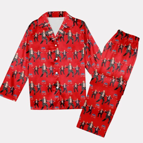 Trump Dancing Christmas Pajamas Set