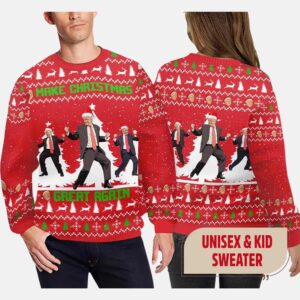 Trump Dancing Make Christmas Great Again Ugly Sweater