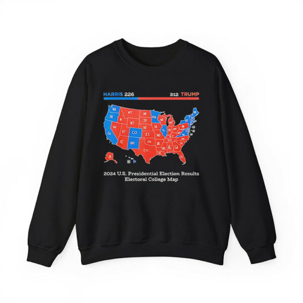 Trump Won 2024 US Presidential Election Results College Map Shirt 2