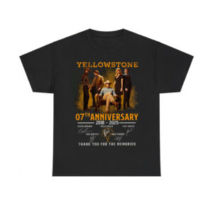 Yellowstone 7th Anniversary 2018-2025 Signature Thank You For The Memories Shirt