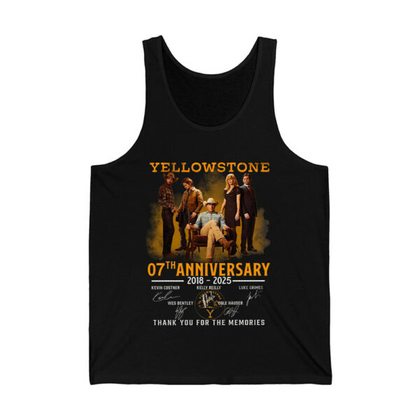 Yellowstone 7th Anniversary 2018 2025 Signature Thank You For The Memories Shirt 3