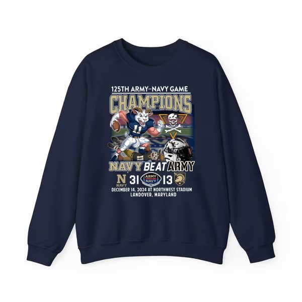 125th Army Navy Game Champions Navy Beat Army 2024 Shirt 3