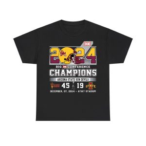 2024 Big 12 Conference Champions Arizona State 45-19 Iowa State Shirt