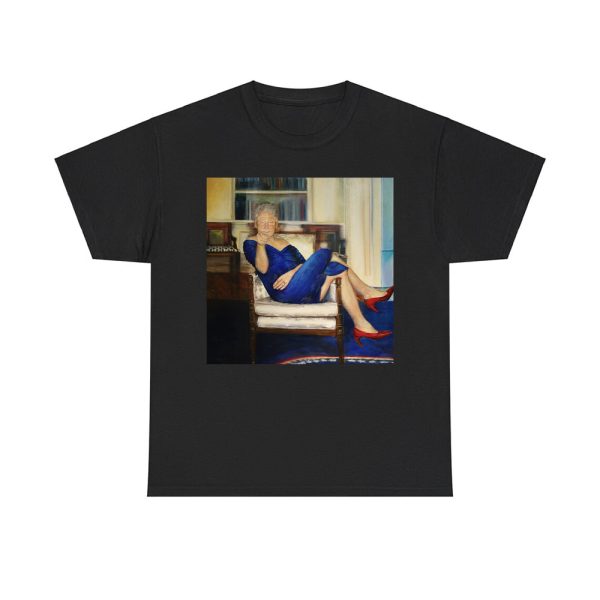 Bill Clinton In Blue Dress Hung In Jeffrey Epstein's Home Shirt