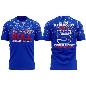 Bills AFC EAST Champions Snow Christmas Shirt 2024