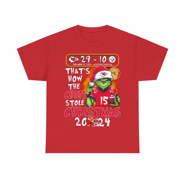 Chiefs 29-10 Steelers That's How The Chiefs Stole Christmas 2024 Shirt