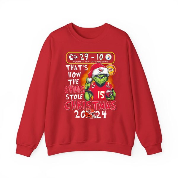 Chiefs 29 10 Steelers Thats How The Chiefs Stole Christmas 2024 Shirt 1