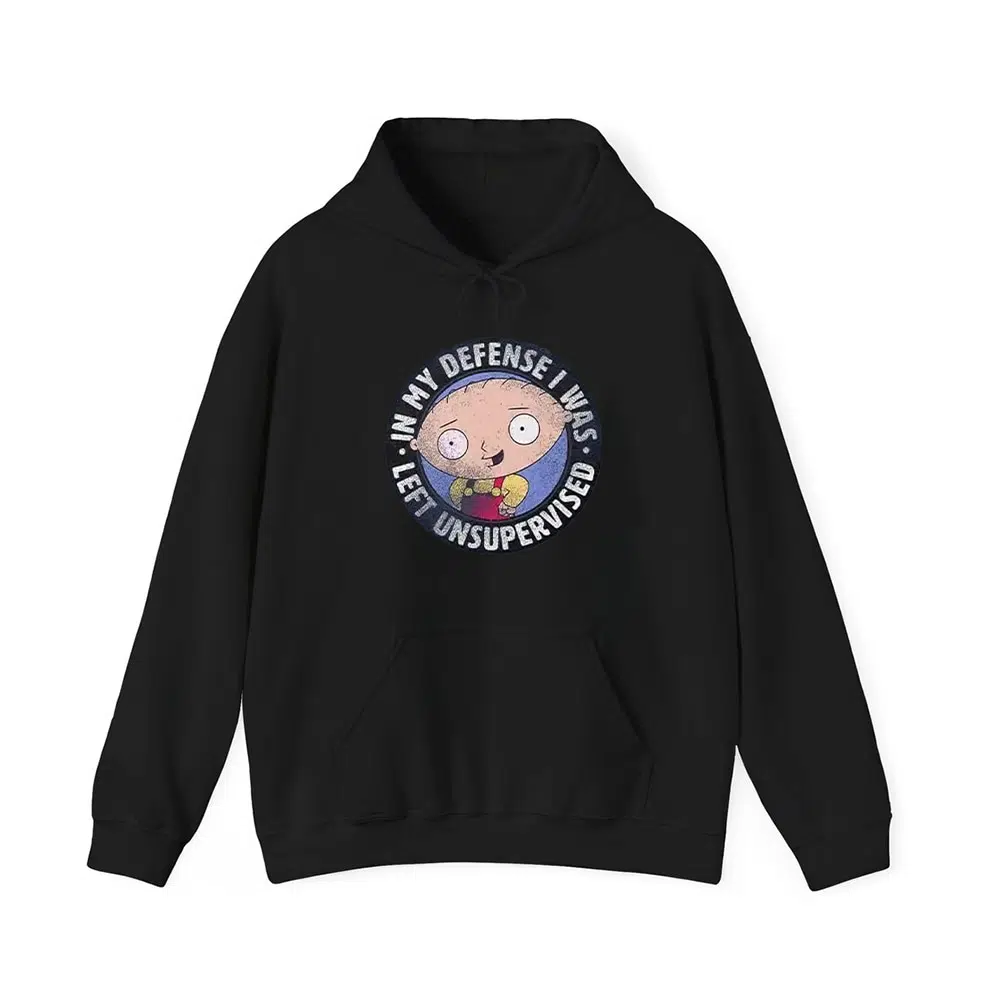Family Guy Stewie In My Defense I Was Left Unsupervised Shirt 4