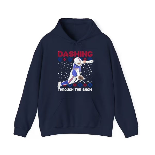 Josh Allen Dashing Through The Snow Shirt 4