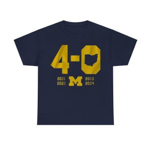 Michigan 2024 Beat Ohio State Football 4 In A Row Shirt