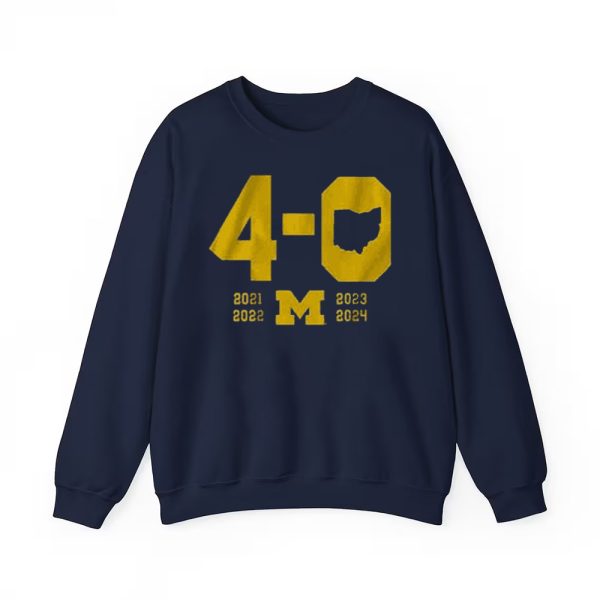 Michigan 2024 Beat Ohio State Football 4 In A Row Shirt 1