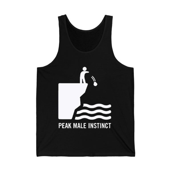 Peak Male Instinct Funny Cliff Rock Throwing Shirt 4