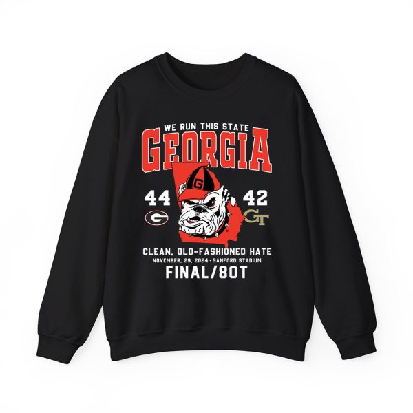 We Run This Sate Georgia 44 42 Georgia Tech Clean Old Fashioned Hate Shirt 2